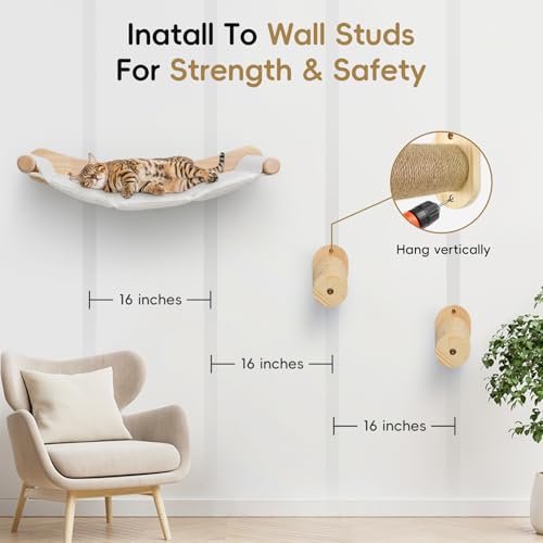 Cat Wall Hammock with 2 Steps S569