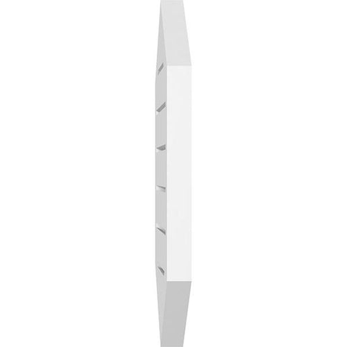 16x22W x 40x22H Vertical Peaked Surface Mount PVC Gable Vent N648748