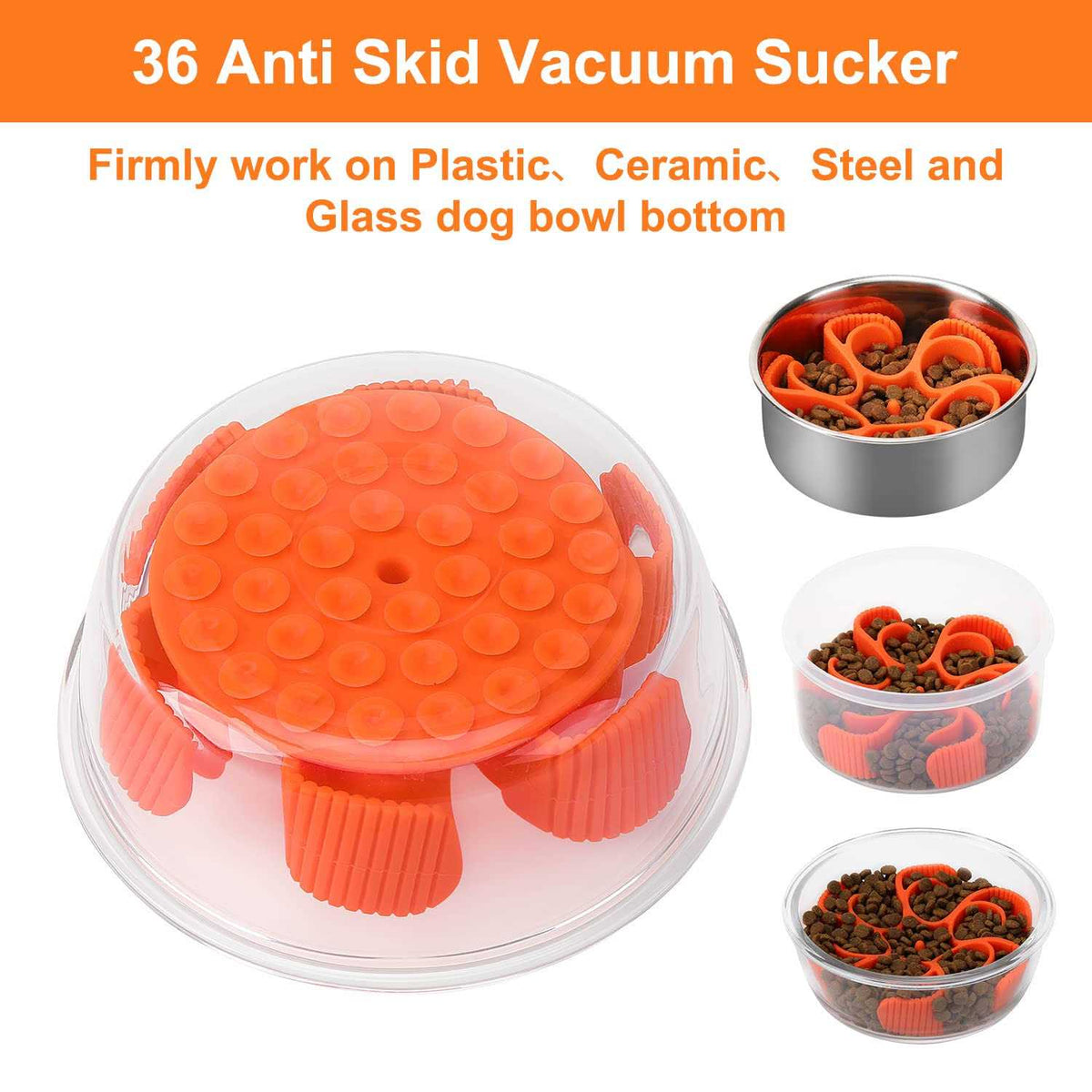 Silicone Spiral Slow Feeder Dog Bowl A7109