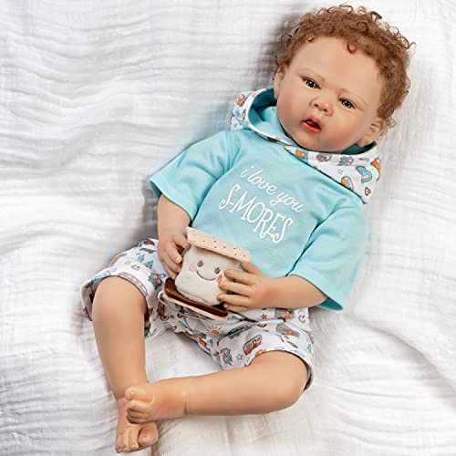Realistic Reborn Toddler Doll with 7 Accessories J307168
