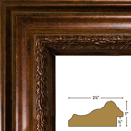 Aged Gold Picture Frame, 11 by 14-Inch F448