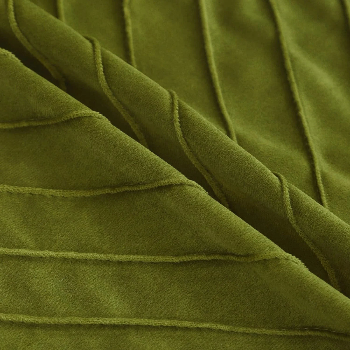 Green Velvet Throw Pillow Covers 22x22 Pack of 2 V12871