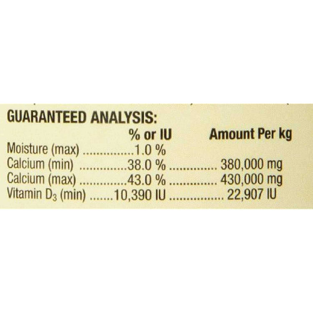 Reptile Calcium with D3 T387