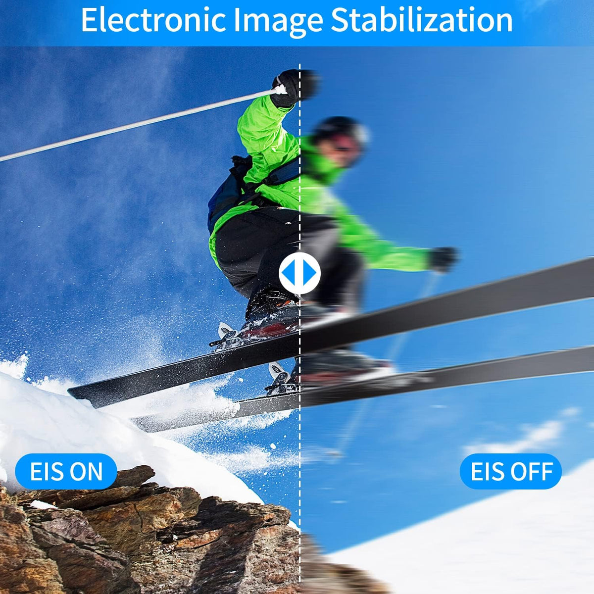 4K 60FPS Sports Camera with EIS Anti-Shake and 8X Zoom A75777