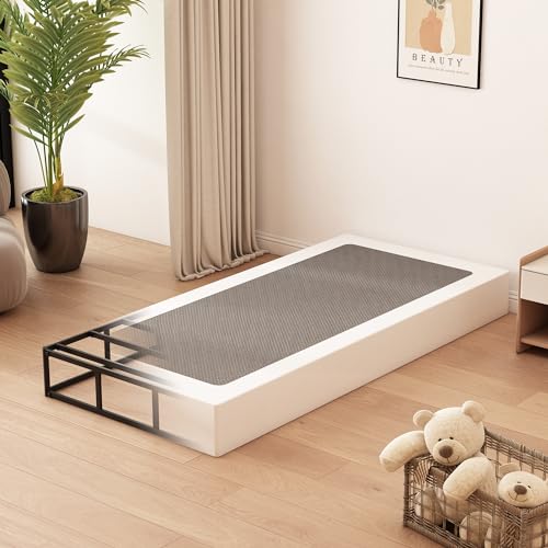Black 9 Inch Metal Queen Box Spring with Fabric Cover Q31063