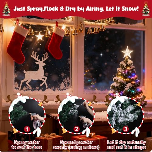 Self-Adhesive Fake Snow Flocking Powder for Christmas Tree N259