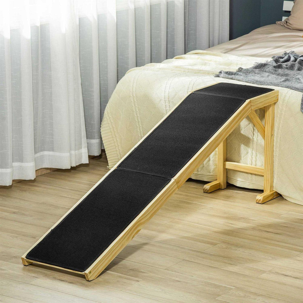 Dog Bed Ramp with Non-Slip Carpet O7004