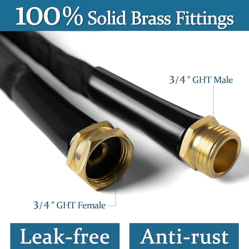 50ft TPE Garden Hose with Brass Fittings H8258