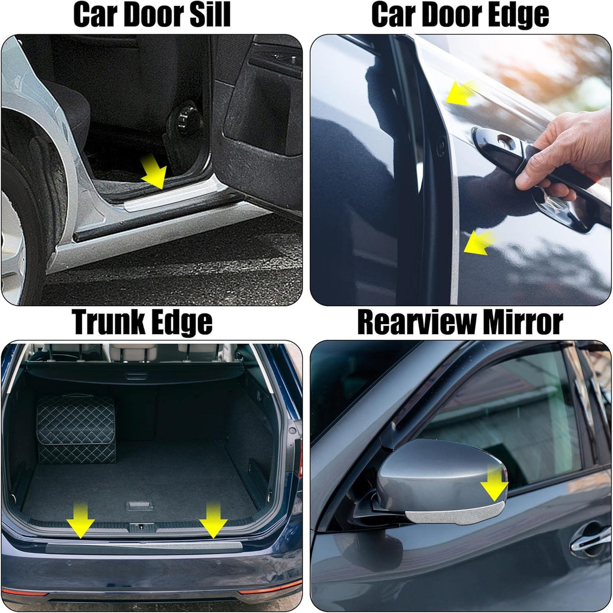 Clear Door Edge Guard Film 7cm x 5 Meter Pack of 2 L61183