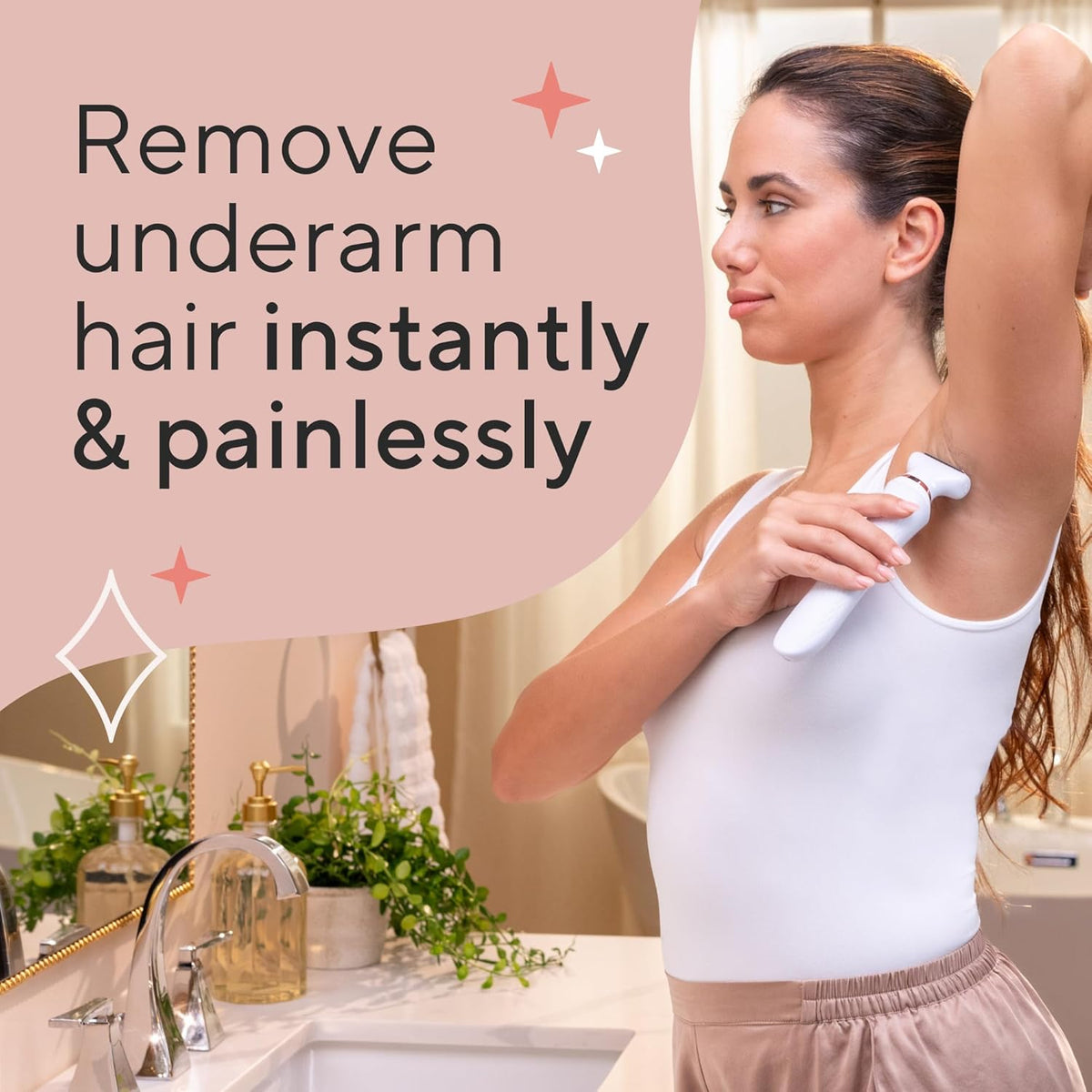 Finishing Touch Flawless Underarm Hair Removal Electric Razor Device, Cordless Groomer M749958