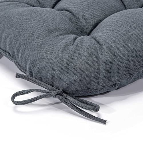 4 Pack Bordeaux Red Chair Cushions with Ties H28390