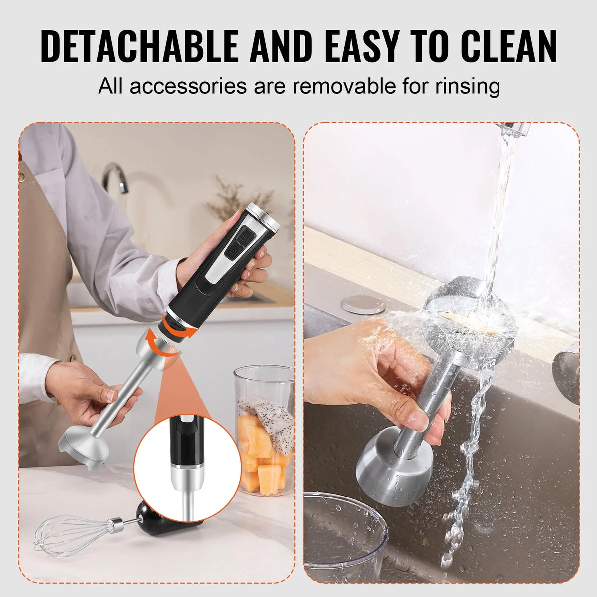Commercial Immersion Blender 200W 8-Speed P99031