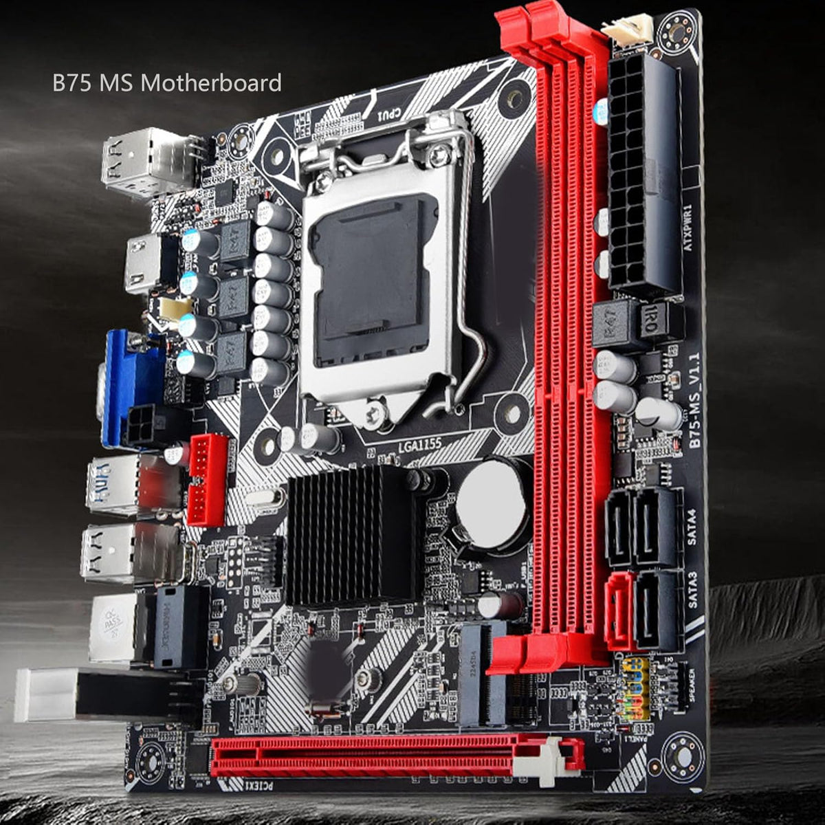 MS Gaming Motherboard, DDR3 Mini ATX, PCI E 16X, Dual USB 3.0, NVME M.2, WiFi M.2 K752