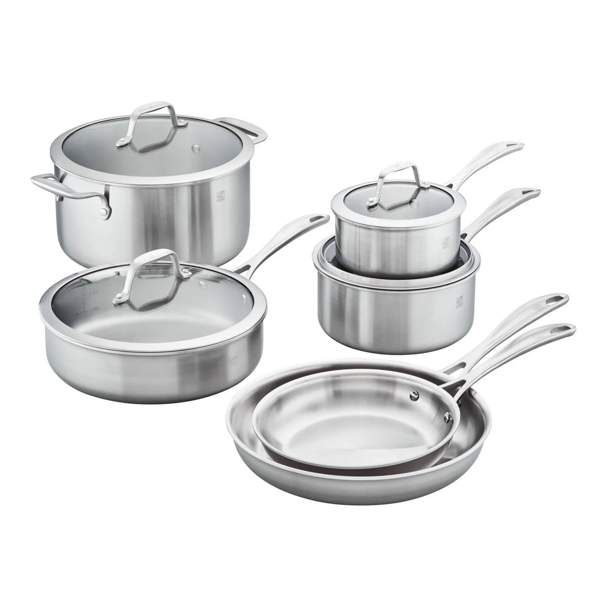 10pc Stainless Steel Cookware Set B559