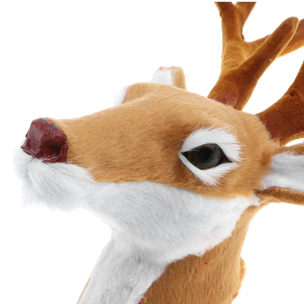 Stuffed Deer Head Wall Hanging Decor M861428