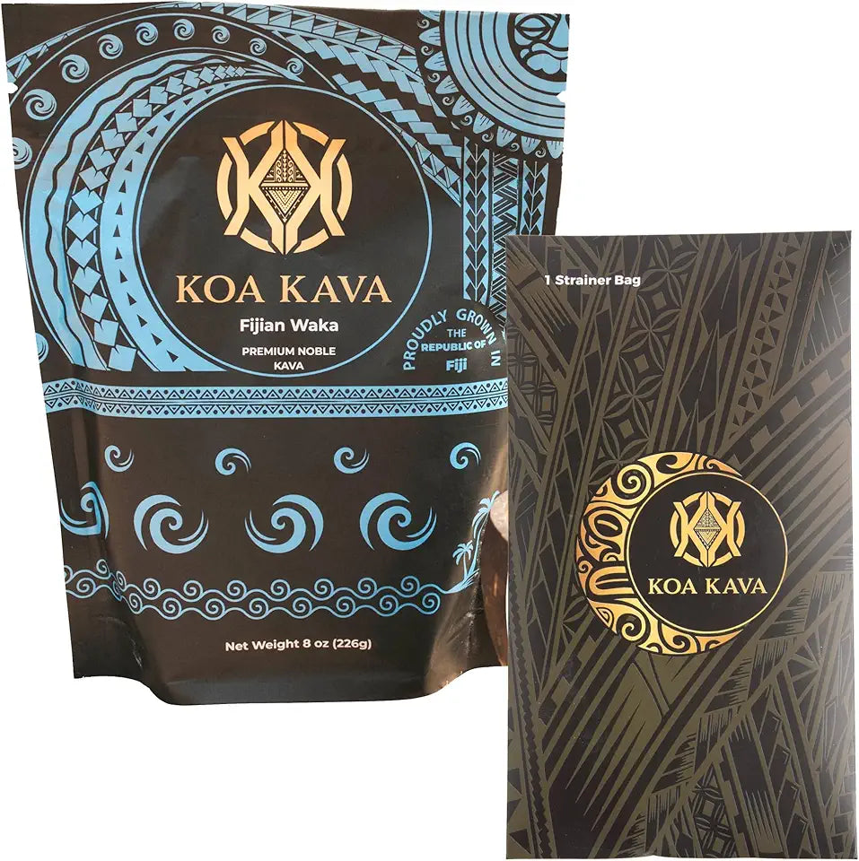 8 Oz Kava with Drawstring Kava Strainer I496