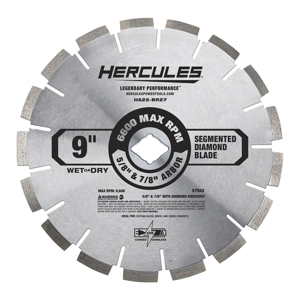 9 in. Segmented Rim Diamond Blade U586641