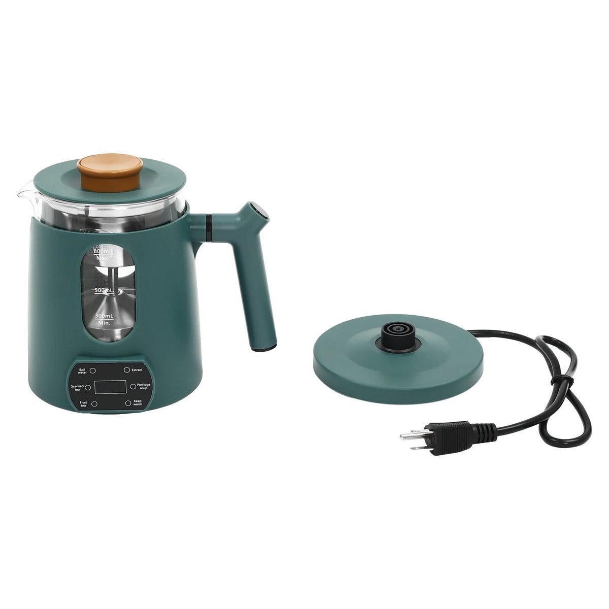 Stainless Steel Electric Water Kettle 600W Green X8161
