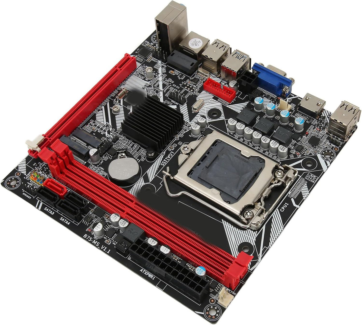 MS Gaming Motherboard, DDR3 Mini ATX, PCI E 16X, Dual USB 3.0, NVME M.2, WiFi M.2 K752