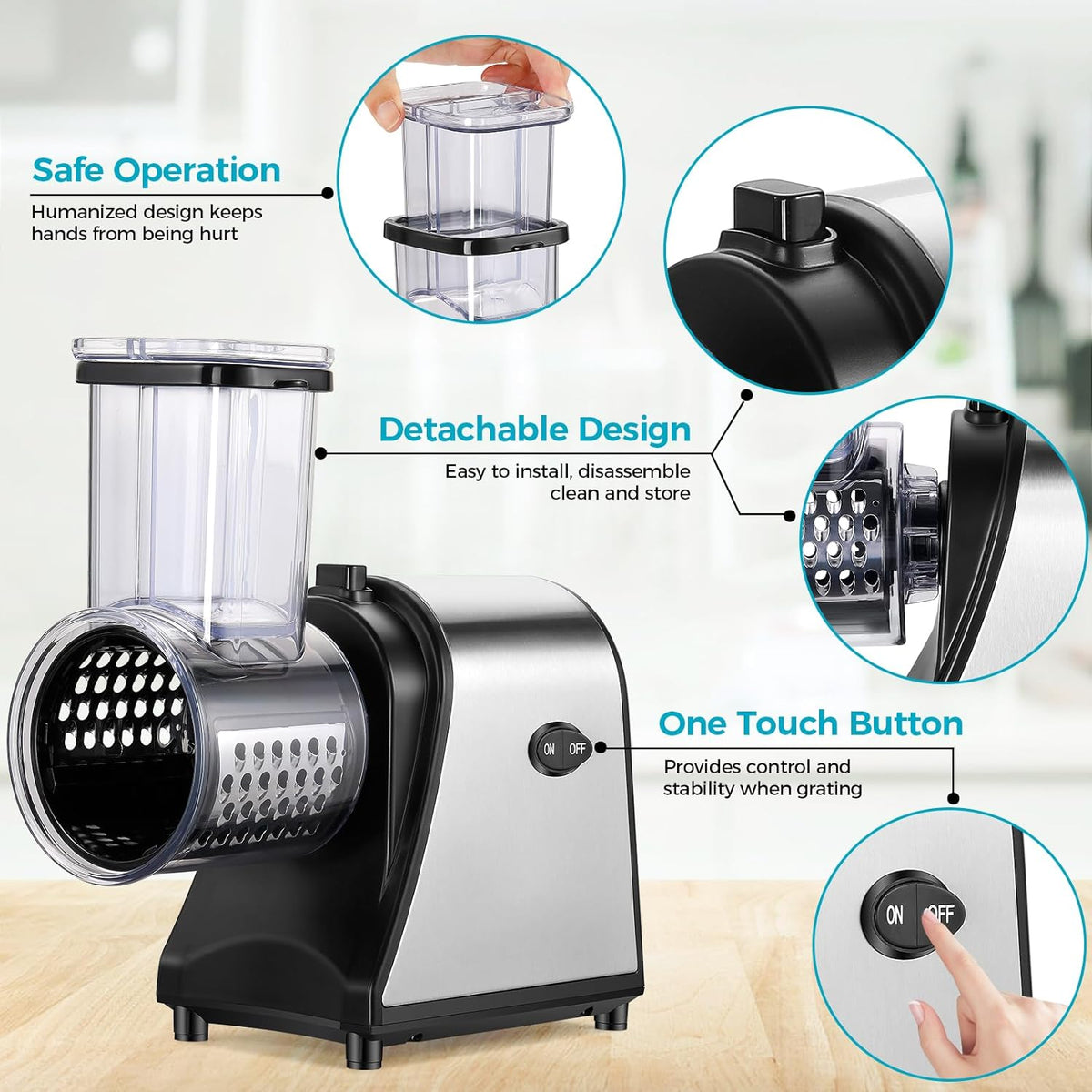 250W Electric Cheese Grater Slicer Shredder I27378