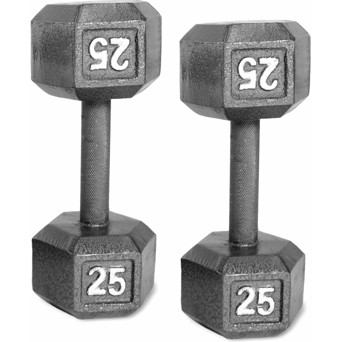 Cast Iron Dumbbell 25 Lb Pair X9441