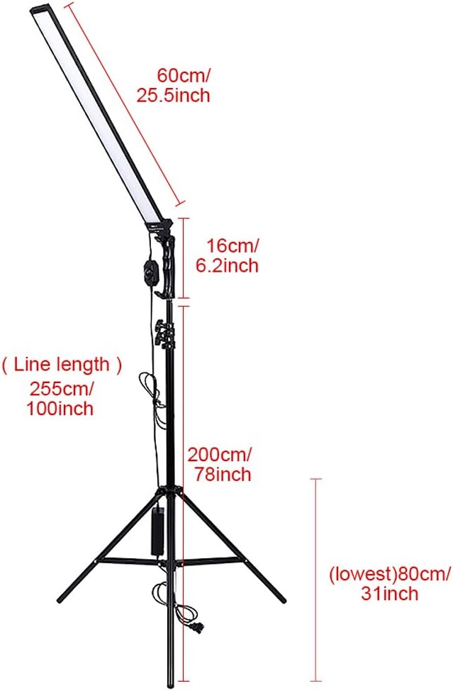 36w Dimmable LED Video Handheld Lights Photography Studio Continuous Output Lighting Kit with Tripod Stand Z341700
