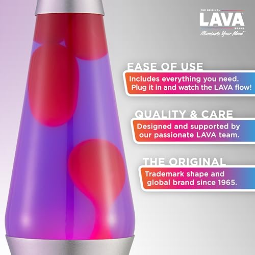 14.5 inch Purple Pink Aluminium Lava Lamp G2300