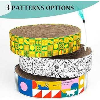 2in1 Oval Corrugated Cat Scratcher Bed S81382