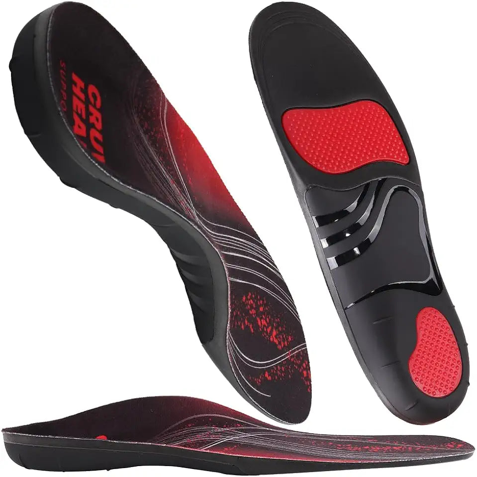High Arch Support Orthotic Inserts for Work Boots and Shoes C691318