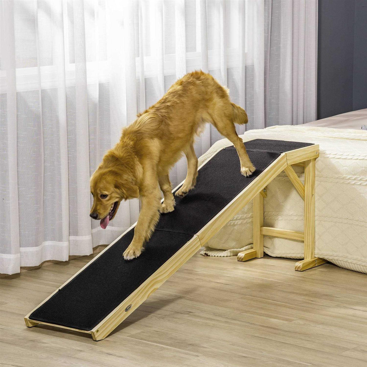 Dog Bed Ramp with Non-Slip Carpet O7004
