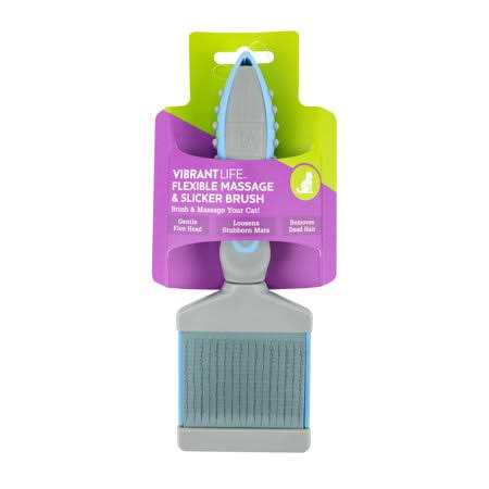 Flexible Massage & Slicker Brush for Cats W15149