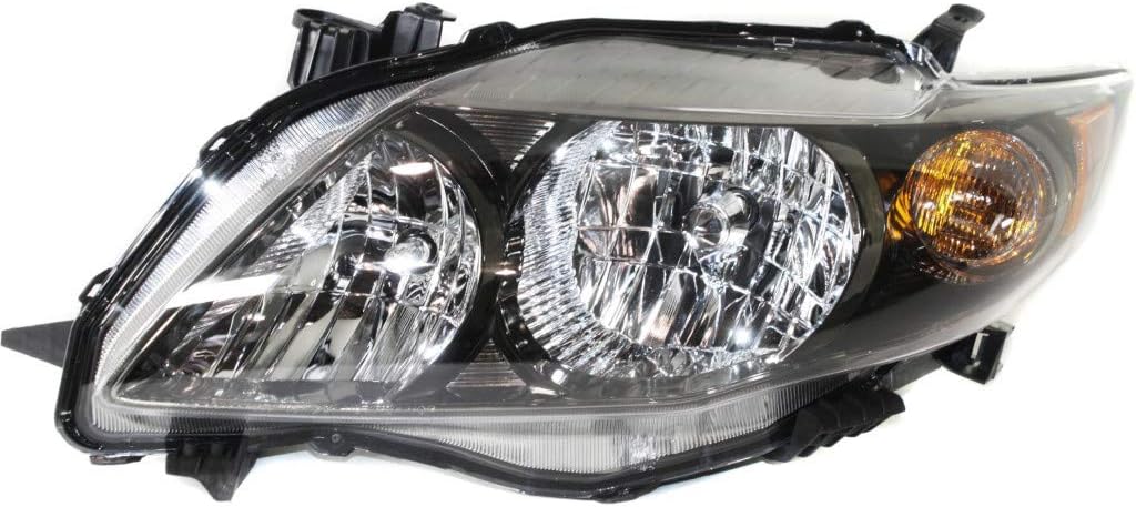 Toyota Corolla Headlight Assembly 2009 2010 Driver Side Y616