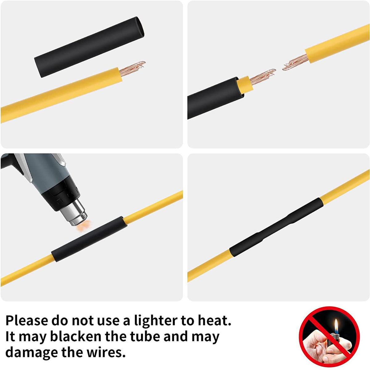 460 Pcs Heat Shrink Tubing Kit with Glue Waterproof Dual Wall 7 Sizes 2 Color V60399