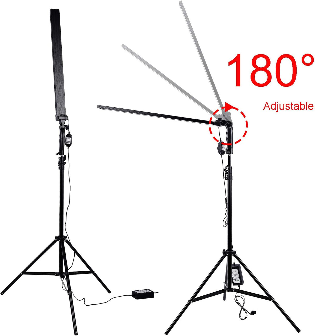36w Dimmable LED Video Handheld Lights Photography Studio Continuous Output Lighting Kit with Tripod Stand Z341700