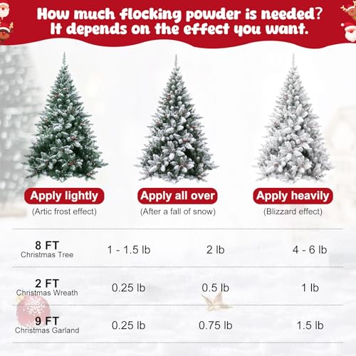 Self-Adhesive Fake Snow Flocking Powder for Christmas Tree N259