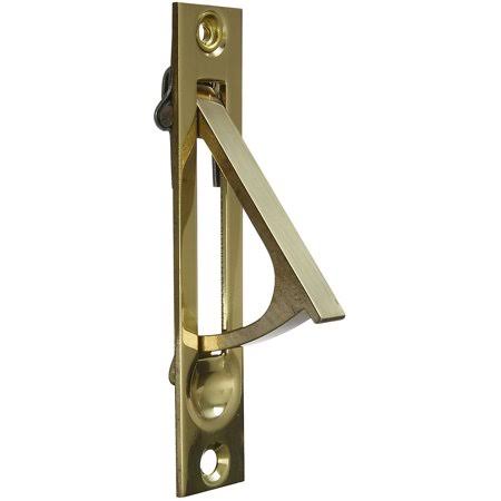 Door Edge Pull for Bypass & Pocket Doors Solid Brass Polished Brass G914309