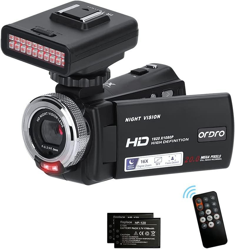 1080P Digital Camcorder with IR Night Vision Light D1415