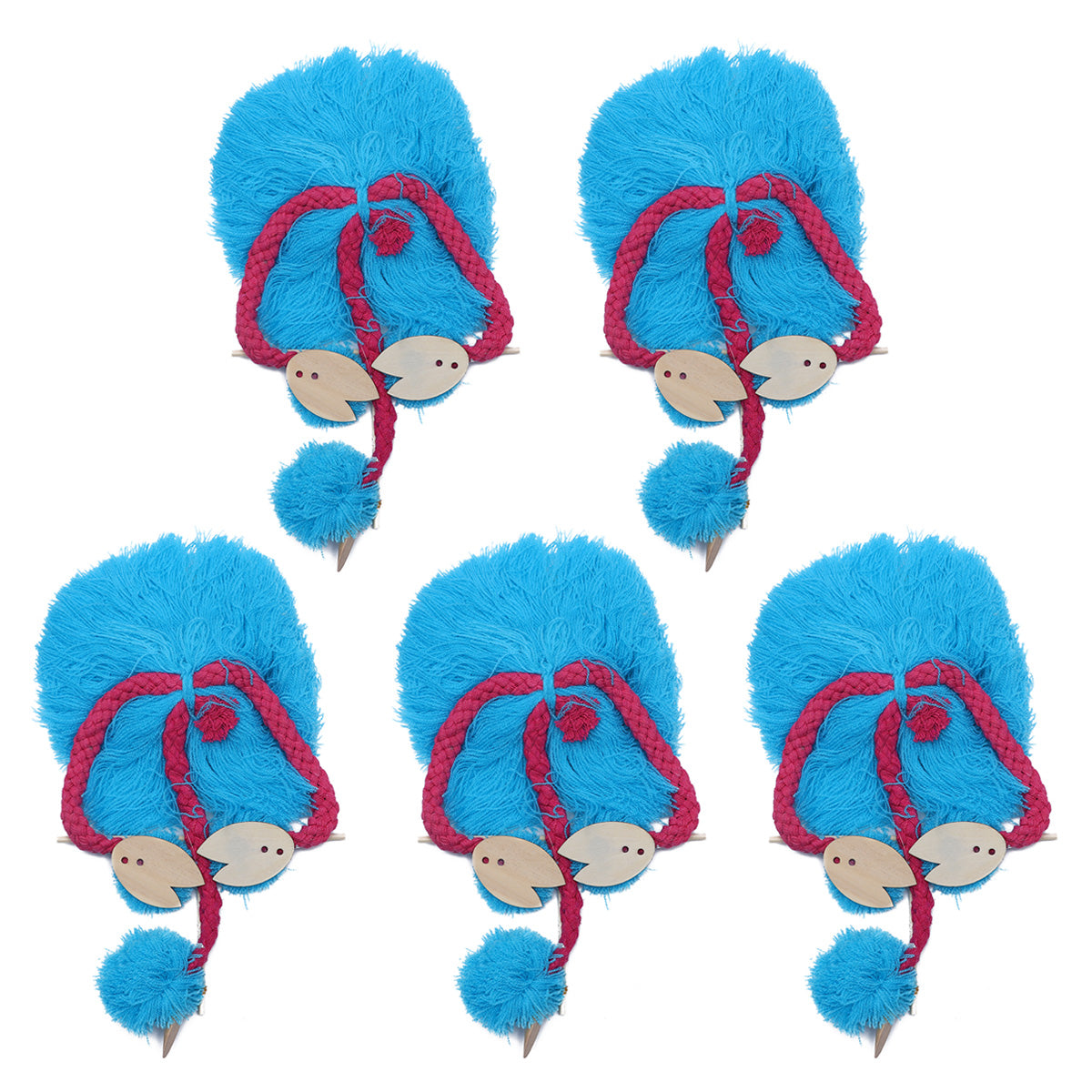 Sky-blue Plush Ostrich Marionette Toy L681