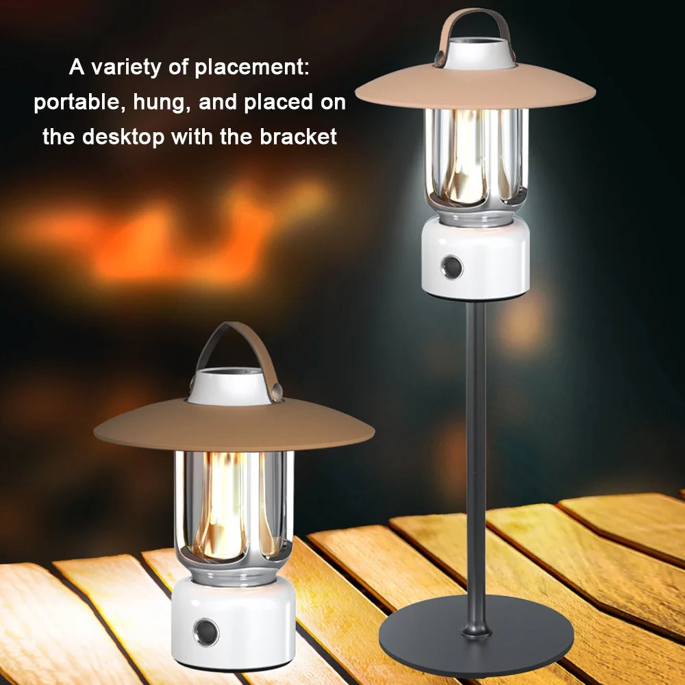 Retro LED Tent Lantern O6181