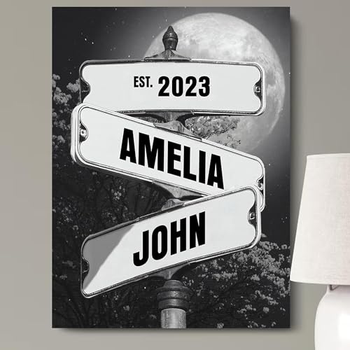 Canvas Vintage Street Sign J625