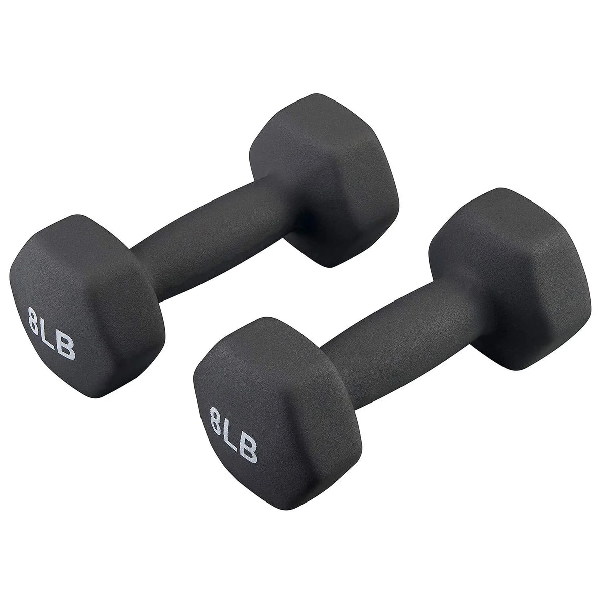 8lb Hex Neoprene Dumbbells Set of 2 J2109