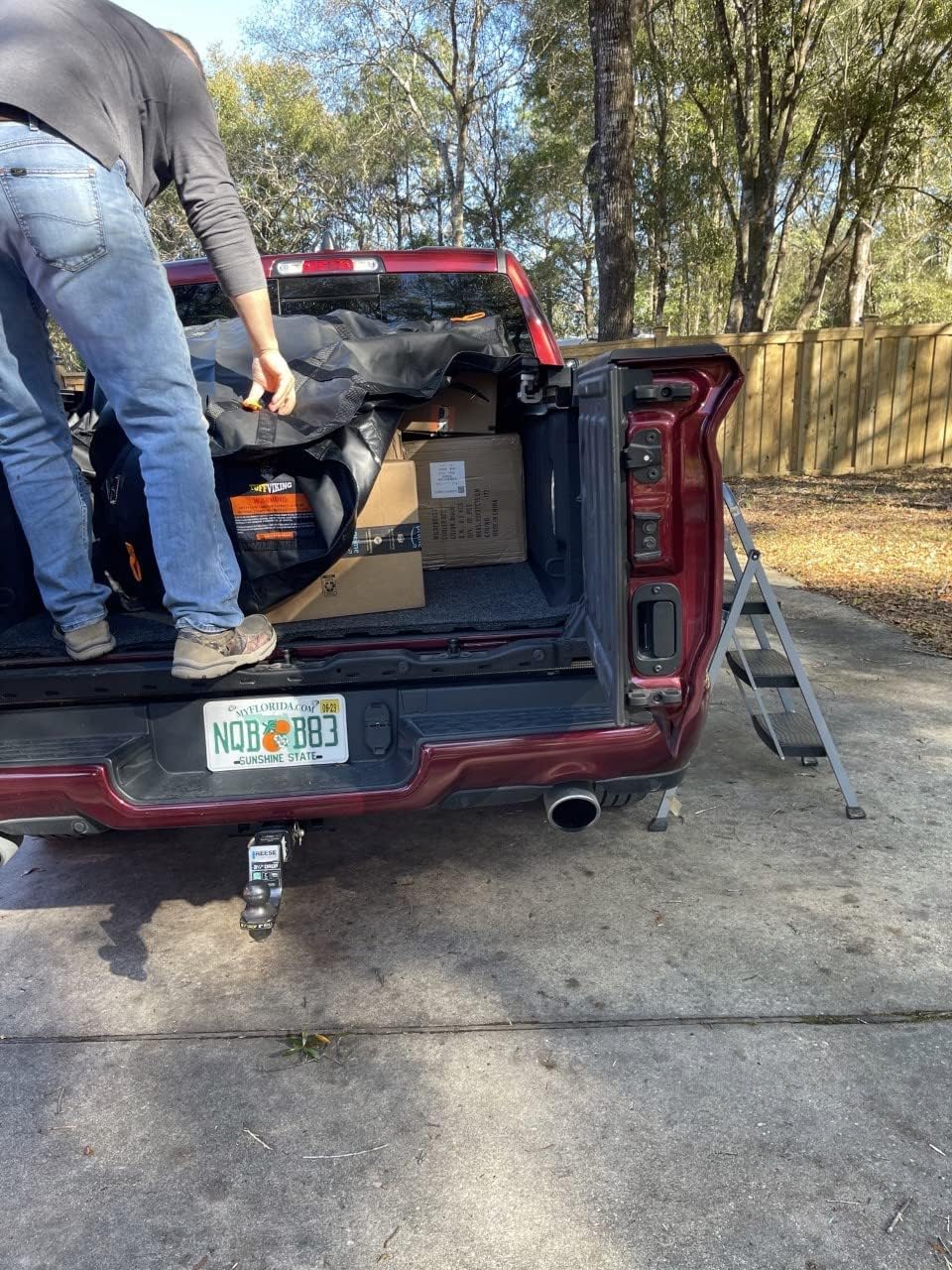 Waterproof Heavy Duty Truck Bed Cargo Net ( 6.75' x 8') N5779