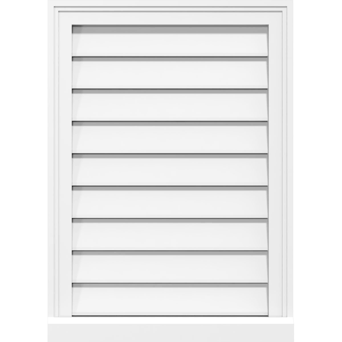 Vertical Surface Mount PVC Gable Vent D644402