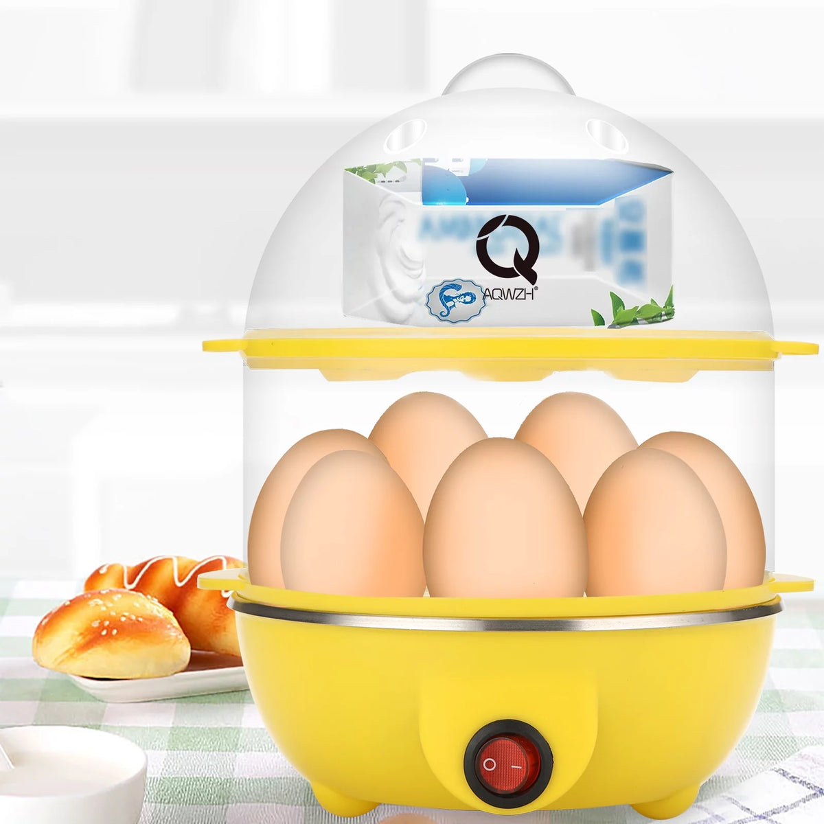 Electric Rapid Egg Cooker 14 Capacity with Auto Shut Off Z54076
