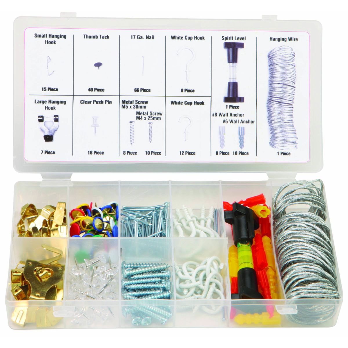 Picture Frame and Mirror Hanging Assortment 200 Piece P4025