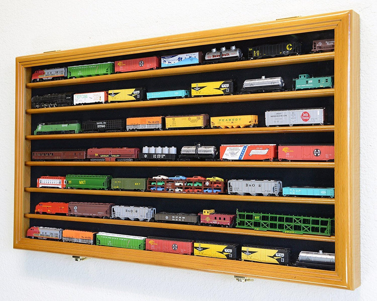 N Scale Train Display Case Cabinet Wall Rack F266786