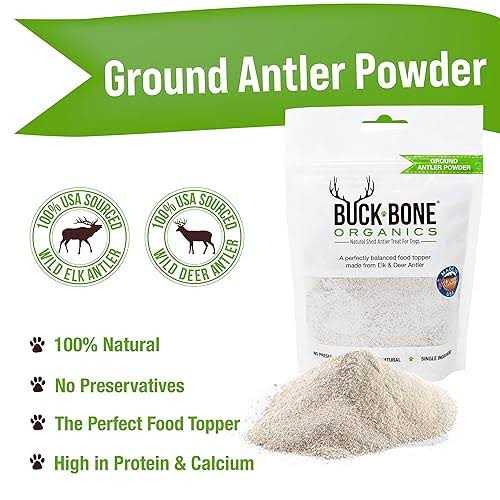 Ground Wild Elk and Deer Antler Powder for Dogs D74588
