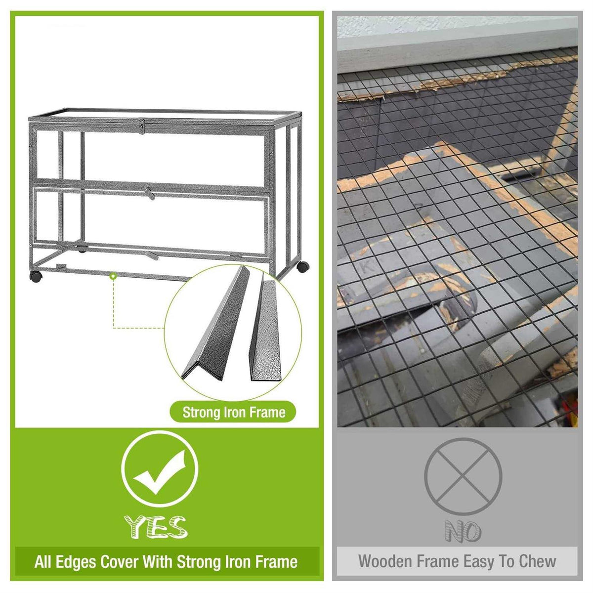 3 Levels Small Animal Cage with Chewing Toy, Food Bowl, Seesaw, Hideout and Plastic Tray F48365