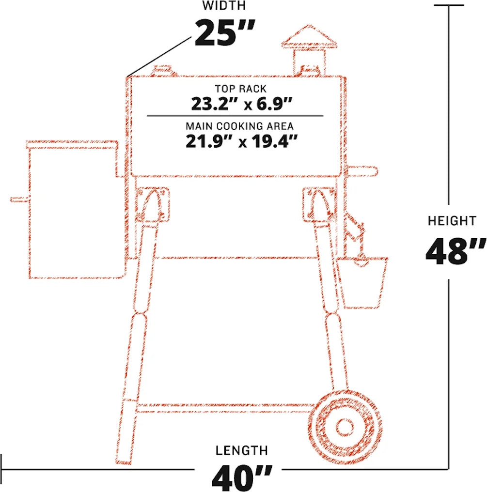Wood Pellet Grill and Smoker Stainless Steel A714615