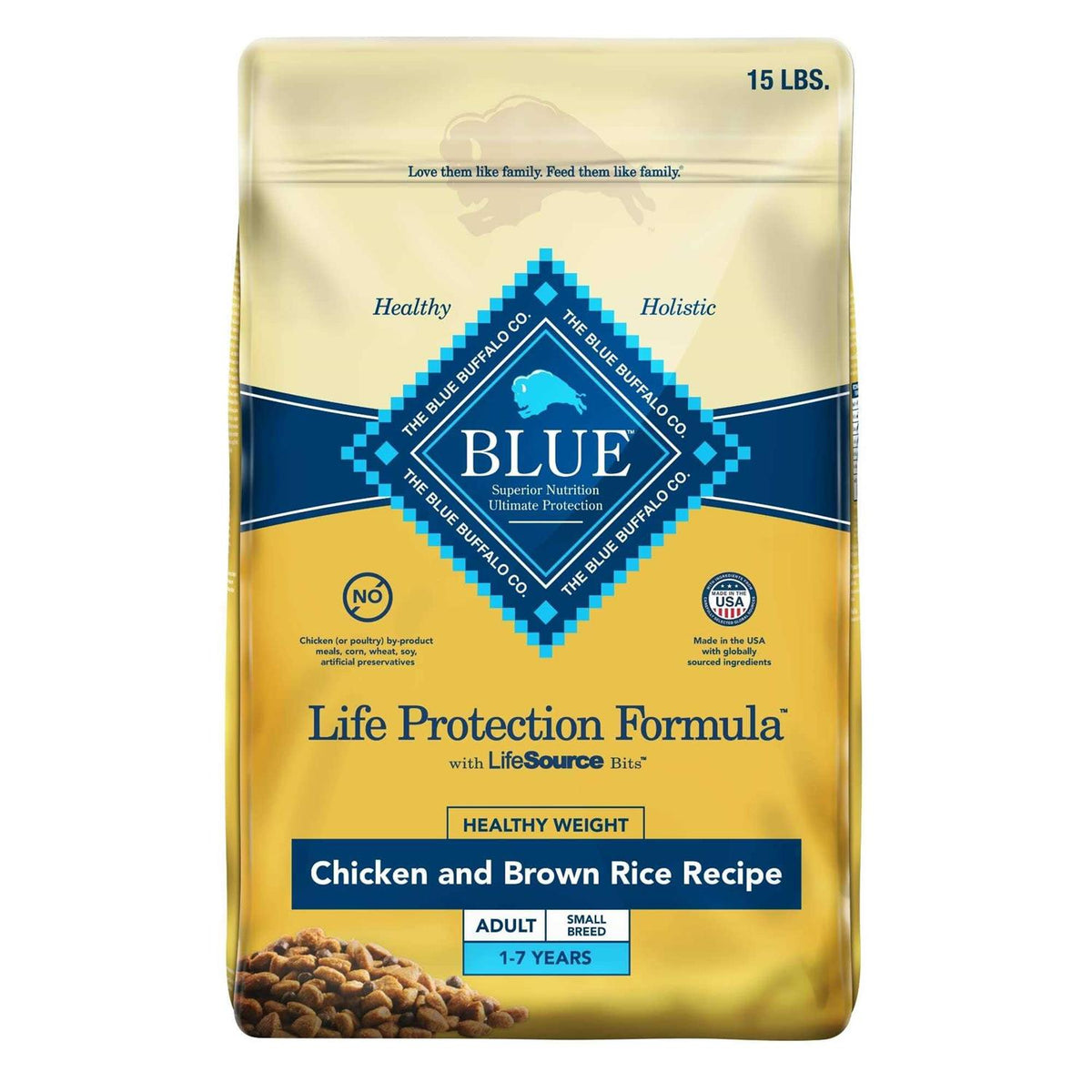 Adult Chicken & Brown Rice Recipe Dry Dog Food F12956
